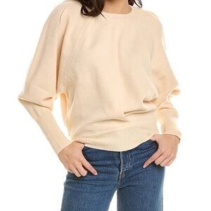 Elan Light Beige Crew Neck Sweater